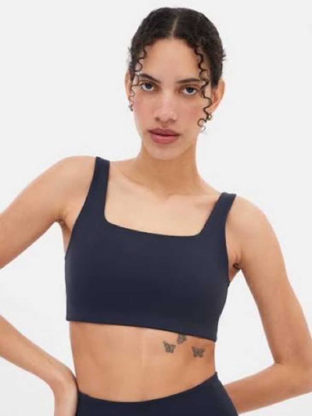 Girlfriend collective Tommy bra in Moon